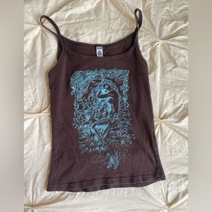 vintage american apparel baby tee/ tank